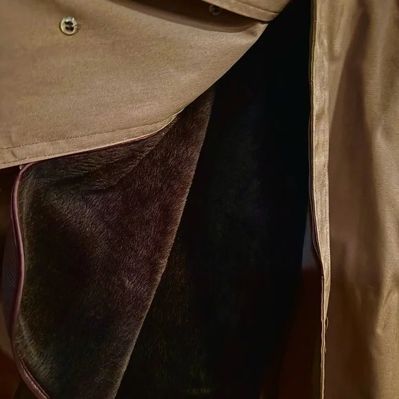 Vintage Botany 500 Men's Trench Coat 38 Reg with Zip Out Bore Luxury Liner - Picture 12 of 12